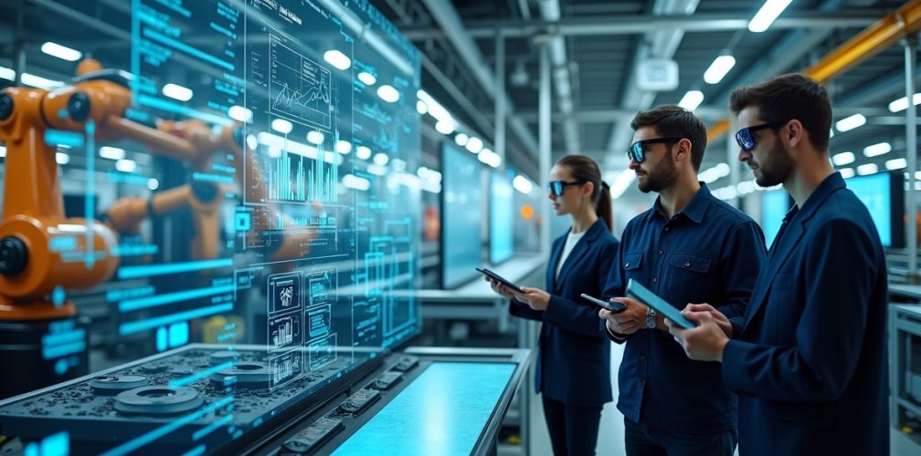 Flux_Dev_A_futuristic_hightech_factory_interior_with_sleek_met_0