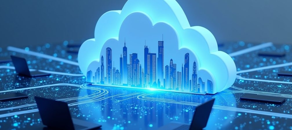 Flux_Dev_A_futuristic_hightech_illustration_of_cloud_infrastru_0